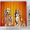 English Cocker Spaniel Print Shower Curtain