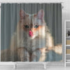 Cute Birman Cat Print Shower Curtain