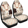 Lovely Hereford Cattle Print Car Seat Covers