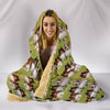 Shetland Sheepdog Pattern Print Hooded Blanket