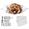 Norwich Terrier Print Face Mask