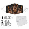 Dobermann Print Face Mask