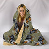 Rough Collie Dog Pattern Print Hooded Blanket