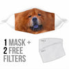 Cute Chow Chow Print Face Mask