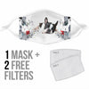 Cute Boston Terrier Print Face Mask