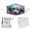 Havanese Dog Print Face Mask