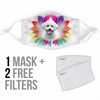 Cute Bichon Frise Print Face Mask