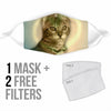 Cute Bengal Cat Print Face Mask