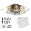 Sheltie Print Face Mask- Limited Edition