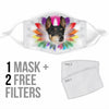 Cute Toy Fox Terrier Print Face Mask