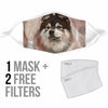 Cute Finnish Lapphund Print Face Mask- Limited Edition