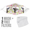 Greyhound Dog Print Face Mask