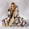 Pug Dog Pattern Print Hooded Blanket