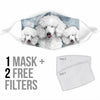 Poodle Print Face Mask