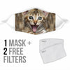 Smile Cat Face Print Face Mask