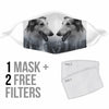 Lovely Borzoi Print Face Mask