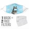 Keeshond Dog Print Face Mask