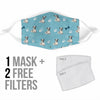 Dalmatian Dog Patterns Print Face Mask