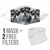 Schnauzer Print Face Mask