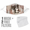 Cardigan Welsh Corgi Print Face Mask