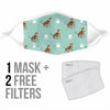 Savannah Cat Patterns Print Face Mask