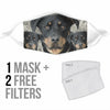 Amazing Rottweiler Print Face Mask