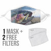 Rainbow trout Fish Print Face Mask