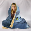 Snow Owl Bird Print Hooded Blanket