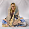 Seagulls Bird Print Hooded Blanket