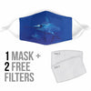 Swordfish Print Face Mask