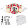 Saluki Dog Print Face Mask