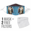 Cute Saluki Dog Print Face Mask