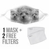 Cute Norfolk Terrier Print Face Mask