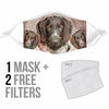 German Wirehaired Pointer Print Face Mask