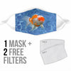 Cute Oranda Goldfish Print Face Mask