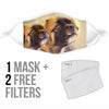 Cute Tibetan spaniel Print Face Mask