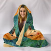 Golden Hamster Print Hooded Blanket