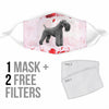 Kerry Blue Terrier Print Face Mask