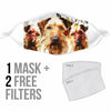 Lovely Irish Terrier Print Face Mask