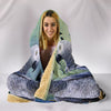 Lovely African Grey Parrot Print Hooded Blanket