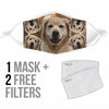 Labrador Retriever Puppy Print Face Mask