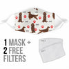 Irish Setter Patterns Print Face Mask