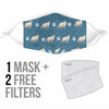 Balinese Cat Patterns Print Face Mask