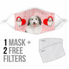 Cute Coton de Tulear Dog Print Face Mask