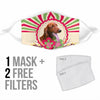 Cute Irish Setter Dog Print Face Mask