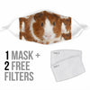 Abyssinian Guinea Pig Print Face Mask