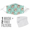 Soft-coated Wheaten Terrier Patterns Print Face Mask