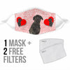 Bouvier des Flandres Dog Print Face Mask