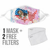 Beagle Dog US Print Face Mask