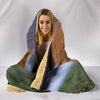 Lovely Siberian Cat Print Hooded Blanket